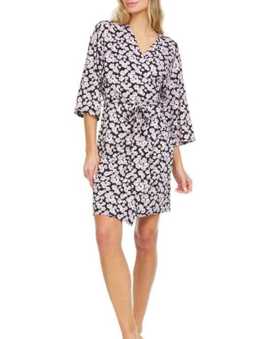 Flora by Flora Nikrooz Womens Patterned Robe without belt